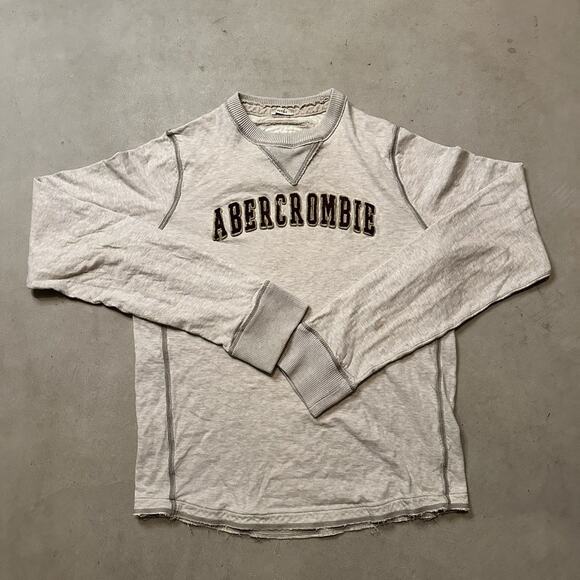 Vintage Y2K Abercrombie & Fitch Long Sleeve Crewneck Size L - Picture 2 of 7